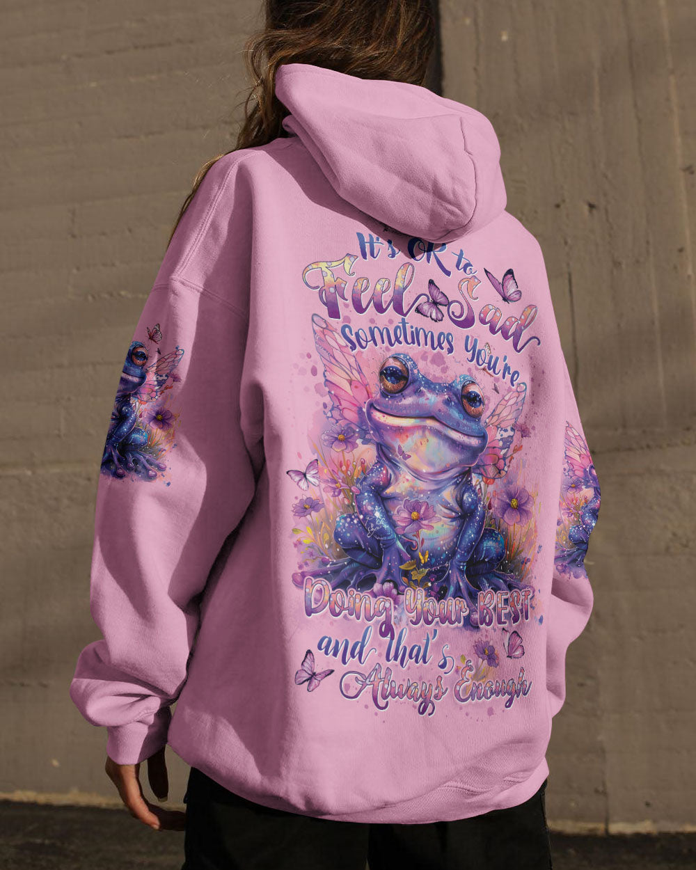 IT'S OKAY TO FEEL SAD FROG ALL OVER PRINT - TYTD0803241