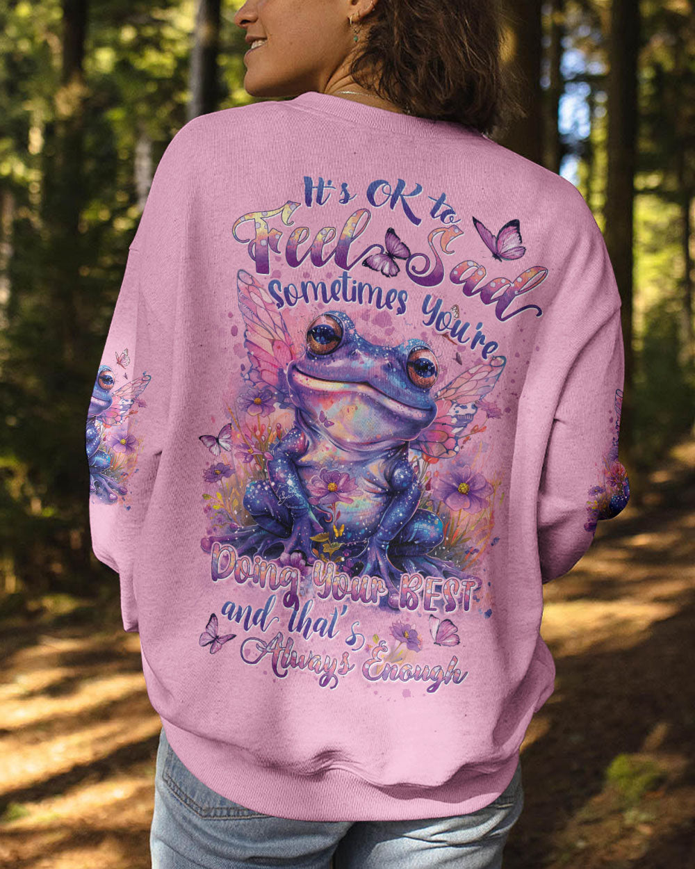 IT'S OKAY TO FEEL SAD FROG ALL OVER PRINT - TYTD0803241