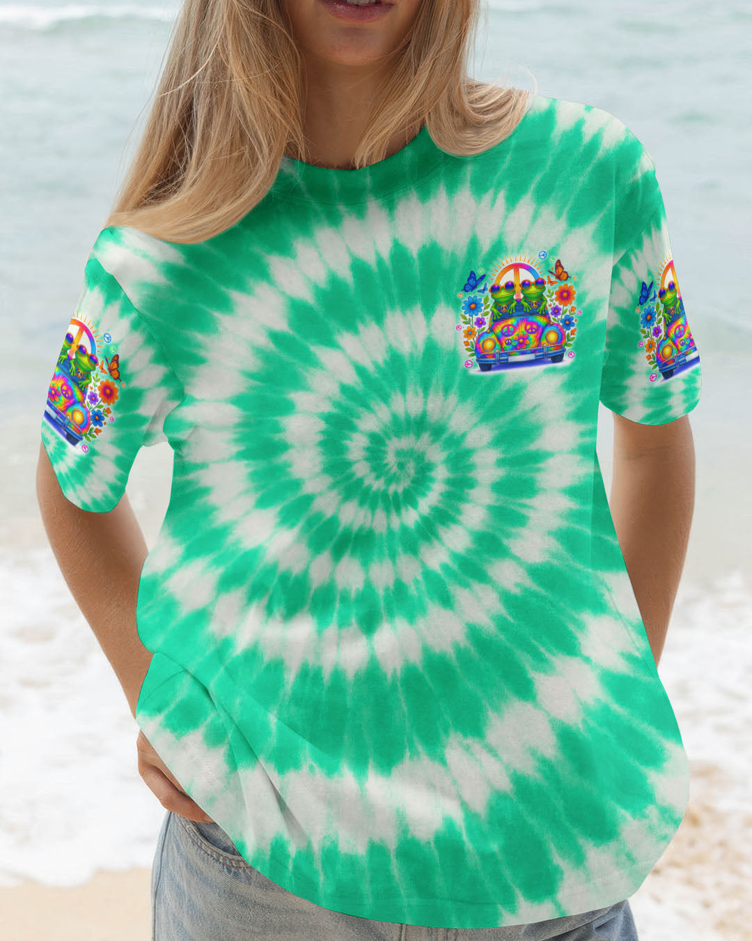 GOOD TIMES CRAZY FRIEND FROG TIE DYE ALL OVER PRINT - TYTD0805253
