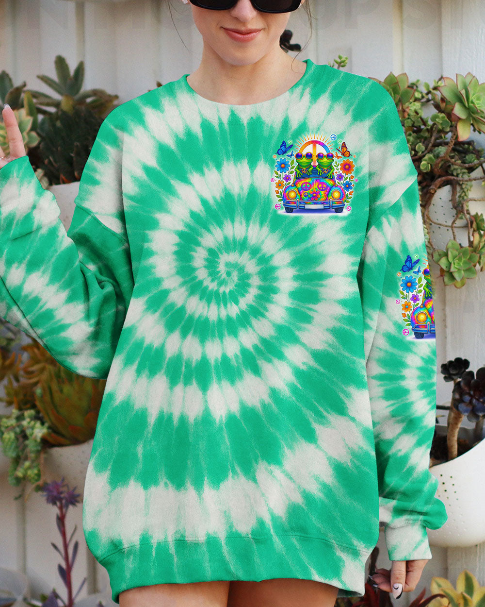 GOOD TIMES CRAZY FRIEND FROG TIE DYE ALL OVER PRINT - TYTD0805253