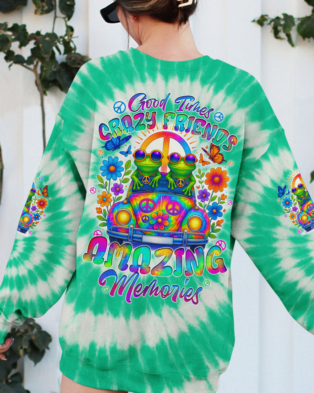 GOOD TIMES CRAZY FRIEND FROG TIE DYE ALL OVER PRINT - TYTD0805253