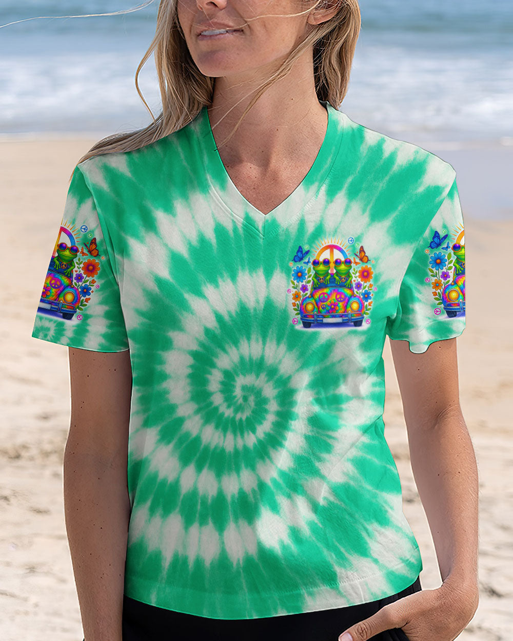 GOOD TIMES CRAZY FRIEND FROG TIE DYE ALL OVER PRINT - TYTD0805253