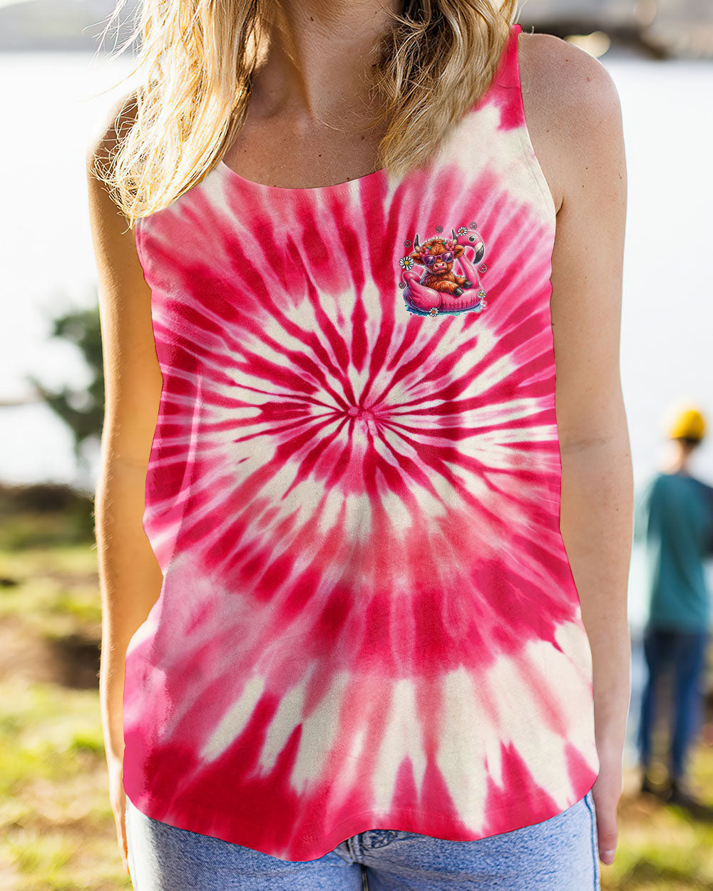 PRETTY IN PINK HEIFER TIE DYE ALL OVER PRINT - TYTD0807242