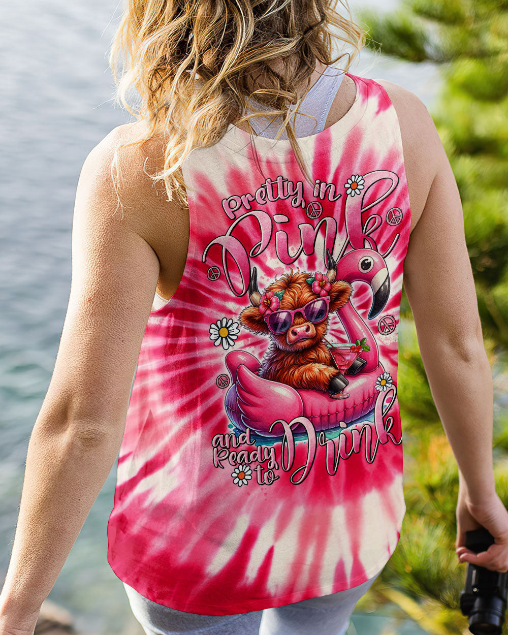 PRETTY IN PINK HEIFER TIE DYE ALL OVER PRINT - TYTD0807242