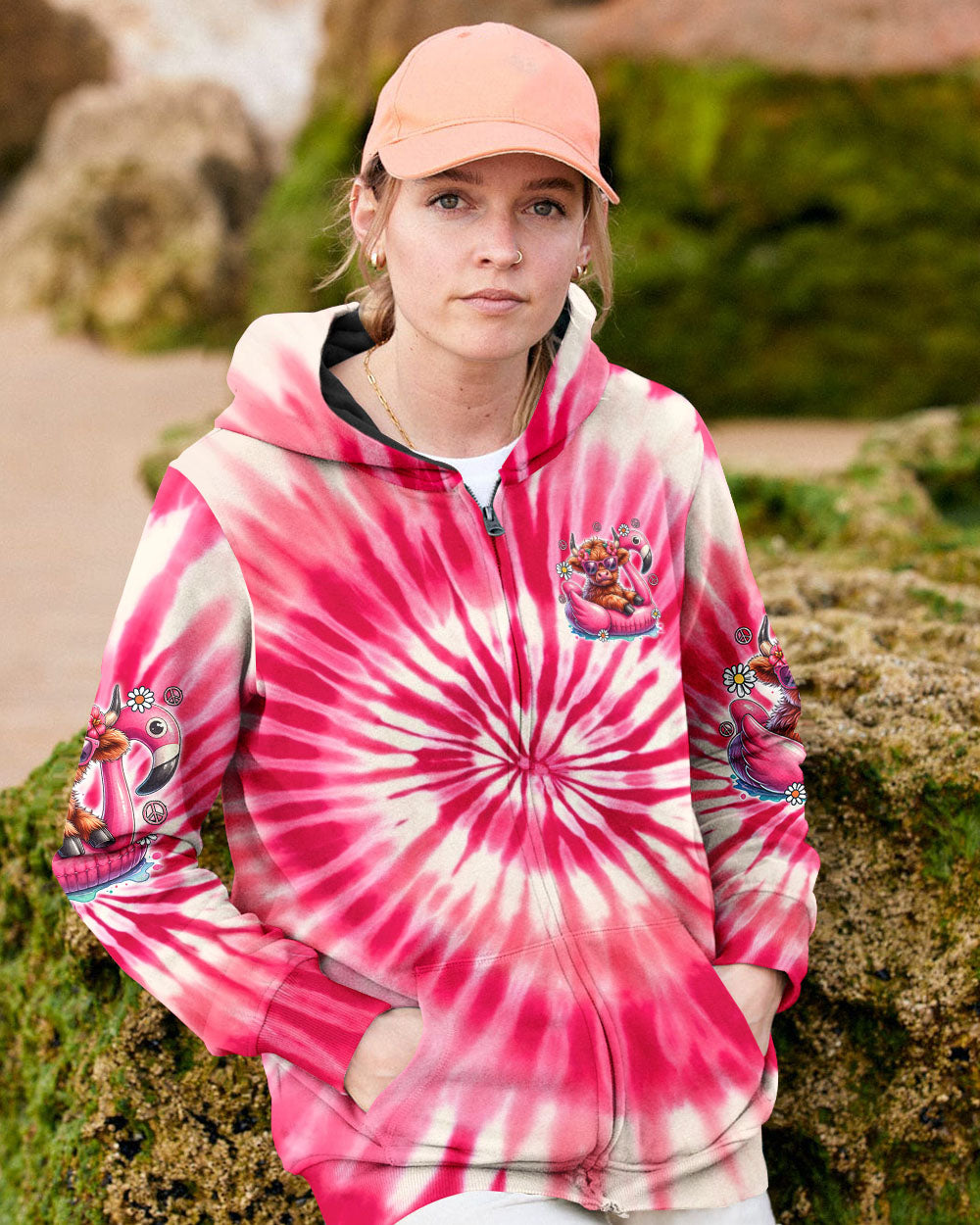PRETTY IN PINK HEIFER TIE DYE ALL OVER PRINT - TYTD0807242