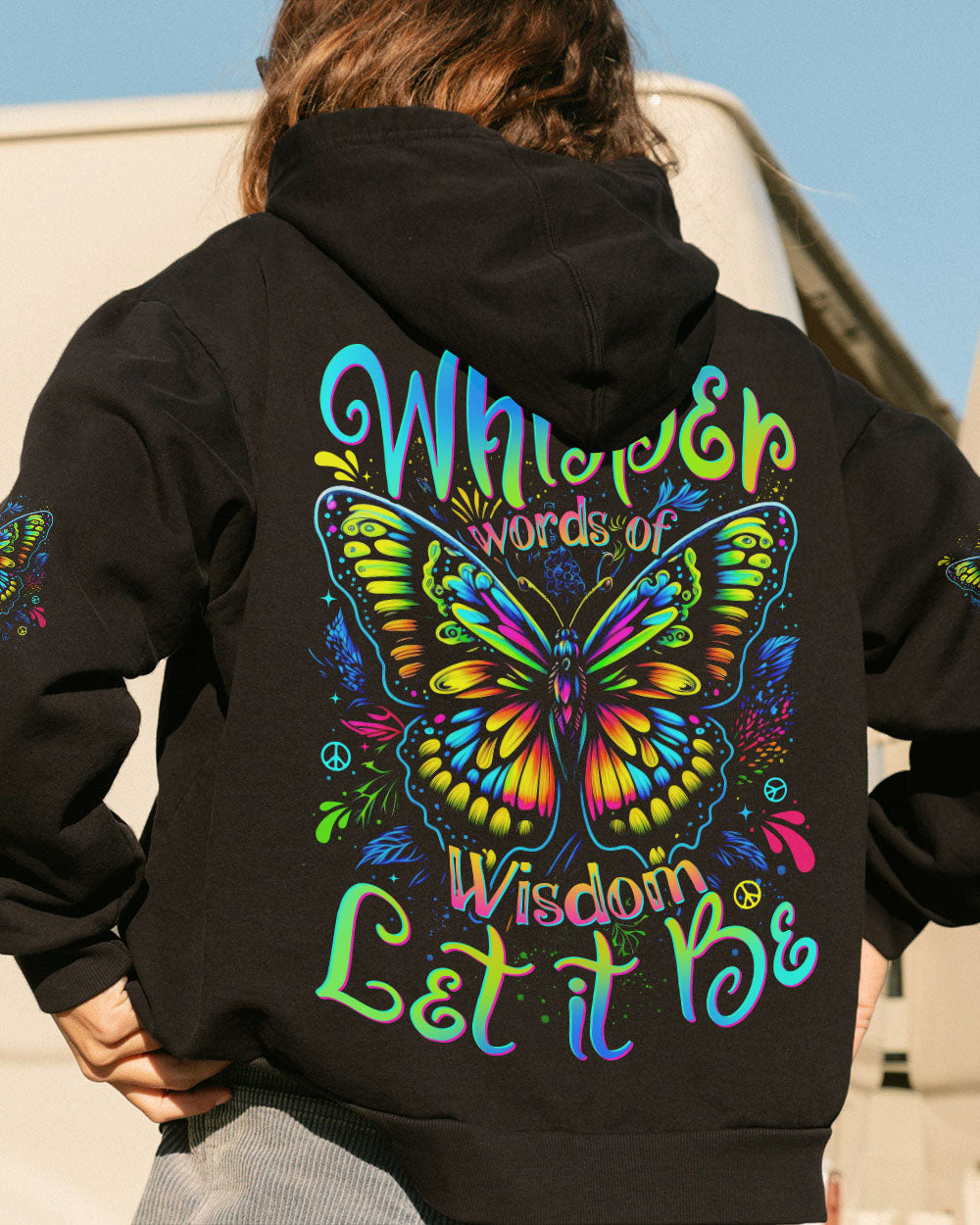 WHISPER WORDS OF WISDOM LET IT BE BUTTERFLY ALL OVER PRINT - TYTD0807252
