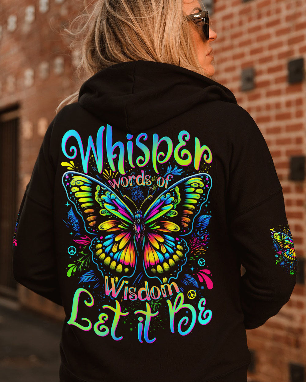 WHISPER WORDS OF WISDOM LET IT BE BUTTERFLY ALL OVER PRINT - TYTD0807252