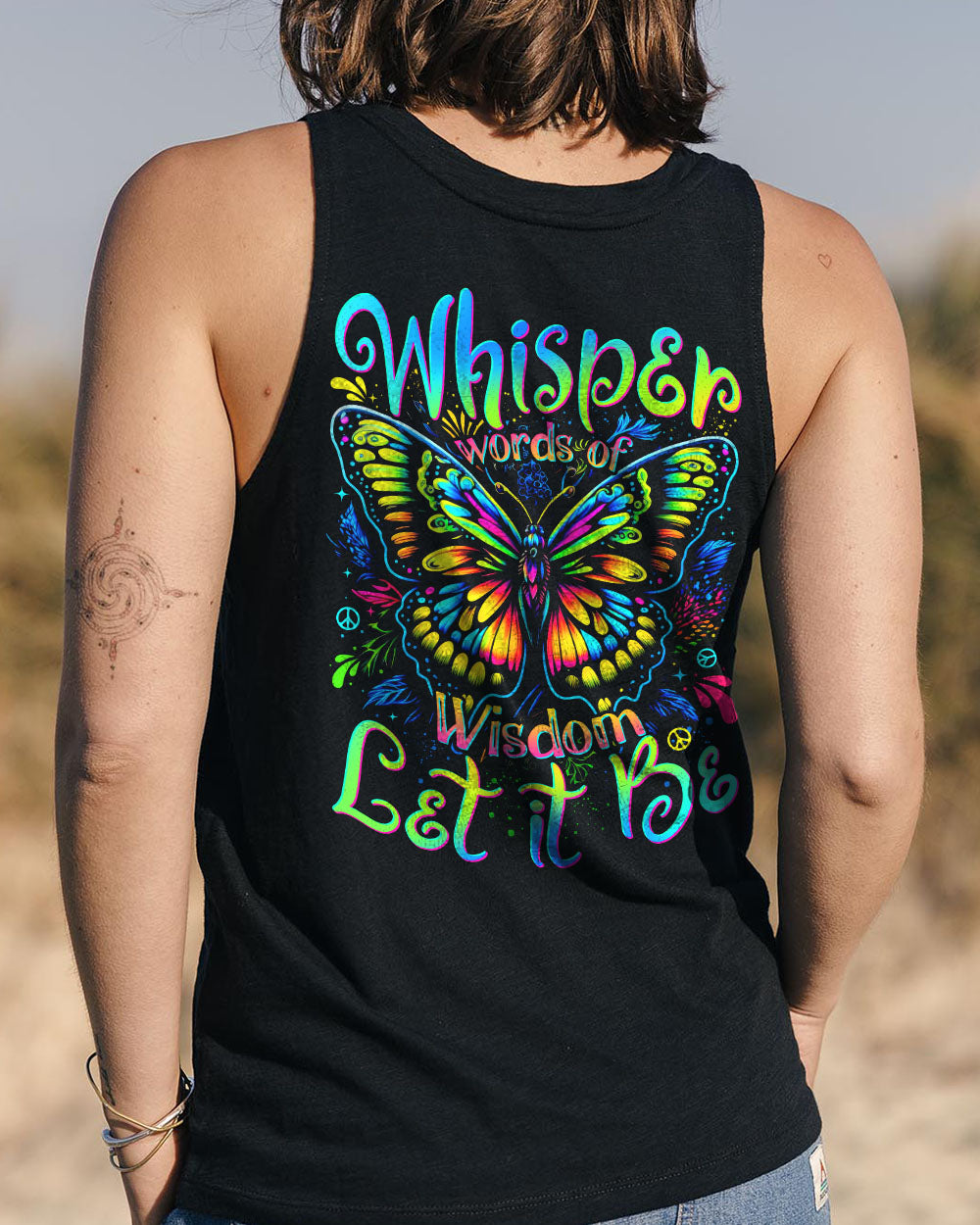 WHISPER WORDS OF WISDOM LET IT BE BUTTERFLY ALL OVER PRINT - TYTD0807252