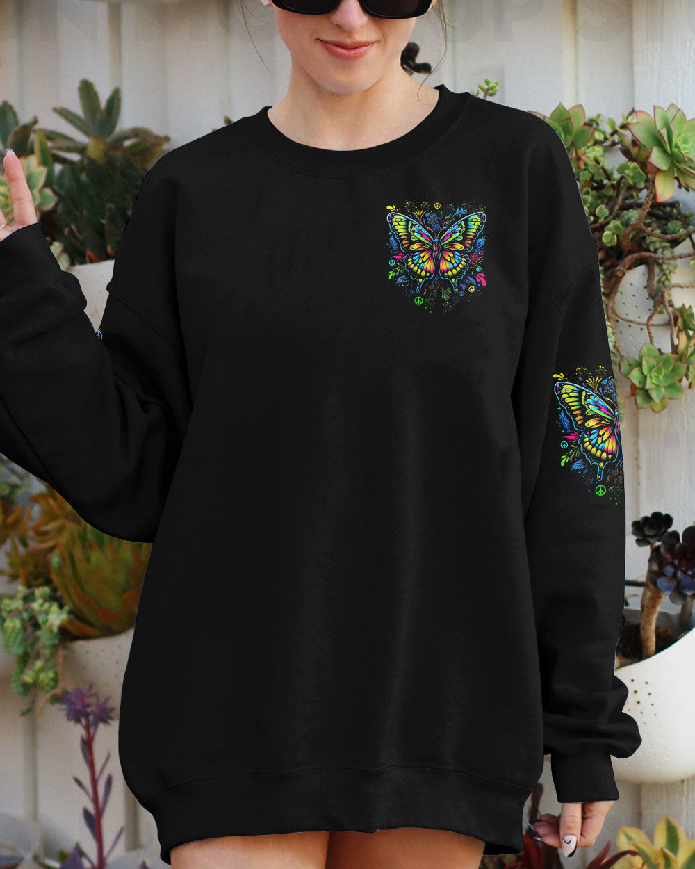 WHISPER WORDS OF WISDOM LET IT BE BUTTERFLY ALL OVER PRINT - TYTD0807252