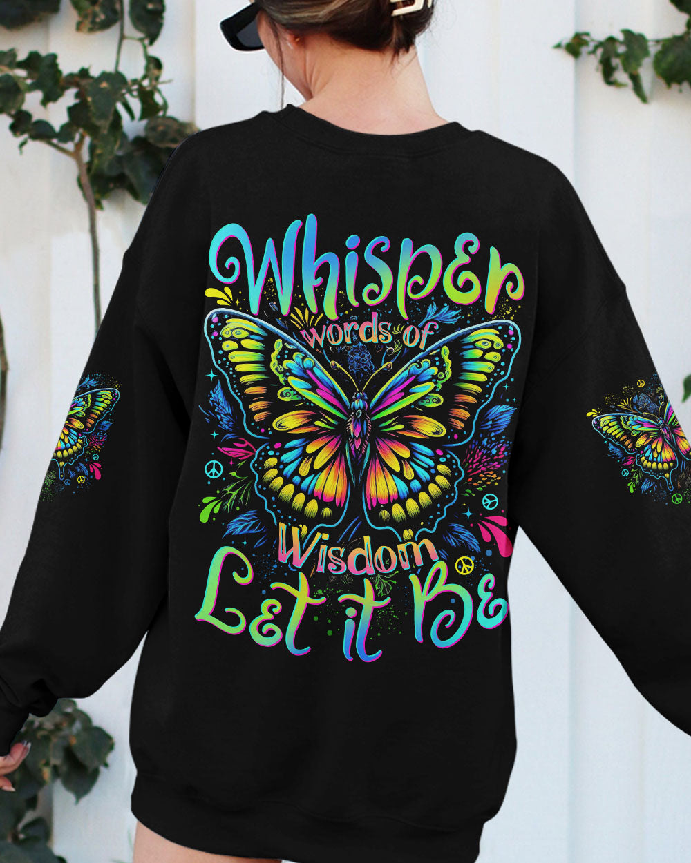 WHISPER WORDS OF WISDOM LET IT BE BUTTERFLY ALL OVER PRINT - TYTD0807252