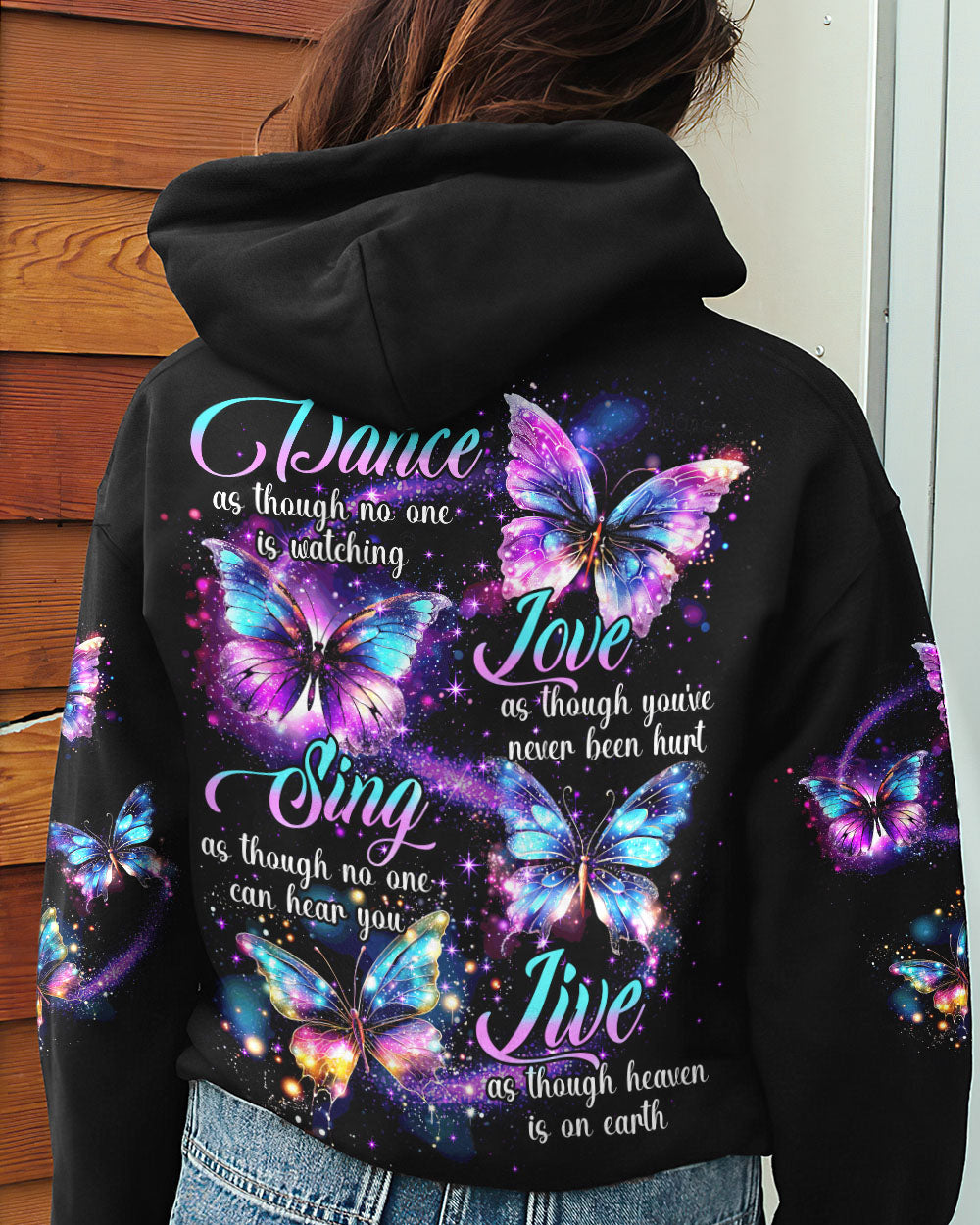 DANCE AS THOUGH NO ONE IS WATCHING BUTTERFLY ALL OVER PRINT - TYTD0808231