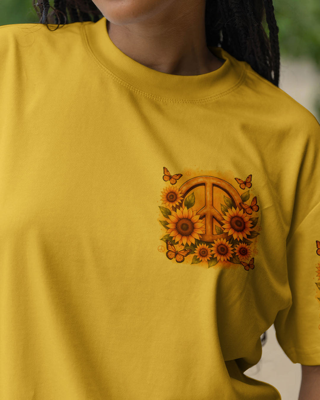IMAGINE ALL THE PEOPLE LIVING LIFE IN PEACE SUNFLOWER ALL OVER PRINT - TYTD0810251