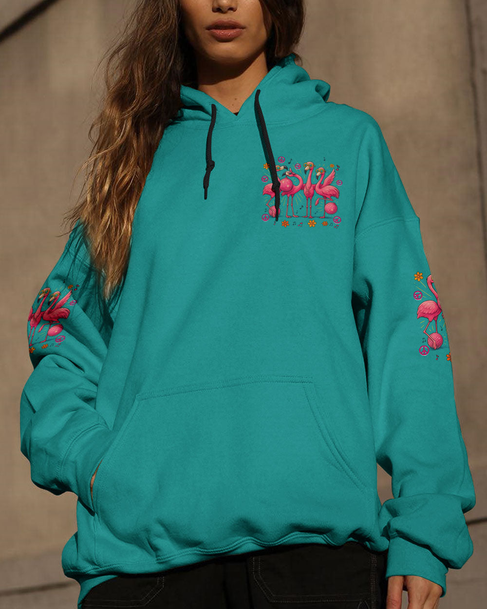 I'M A FLOCKIN' RAY OF SUNSHINE FLAMINGO ALL OVER PRINT - TYTD0904252
