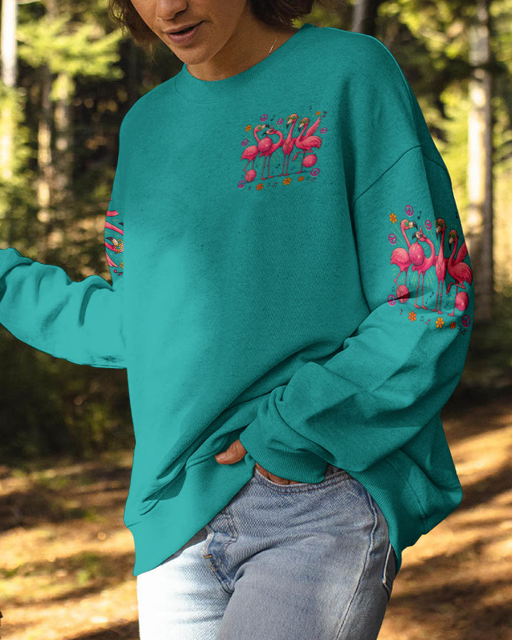 I'M A FLOCKIN' RAY OF SUNSHINE FLAMINGO ALL OVER PRINT - TYTD0904252
