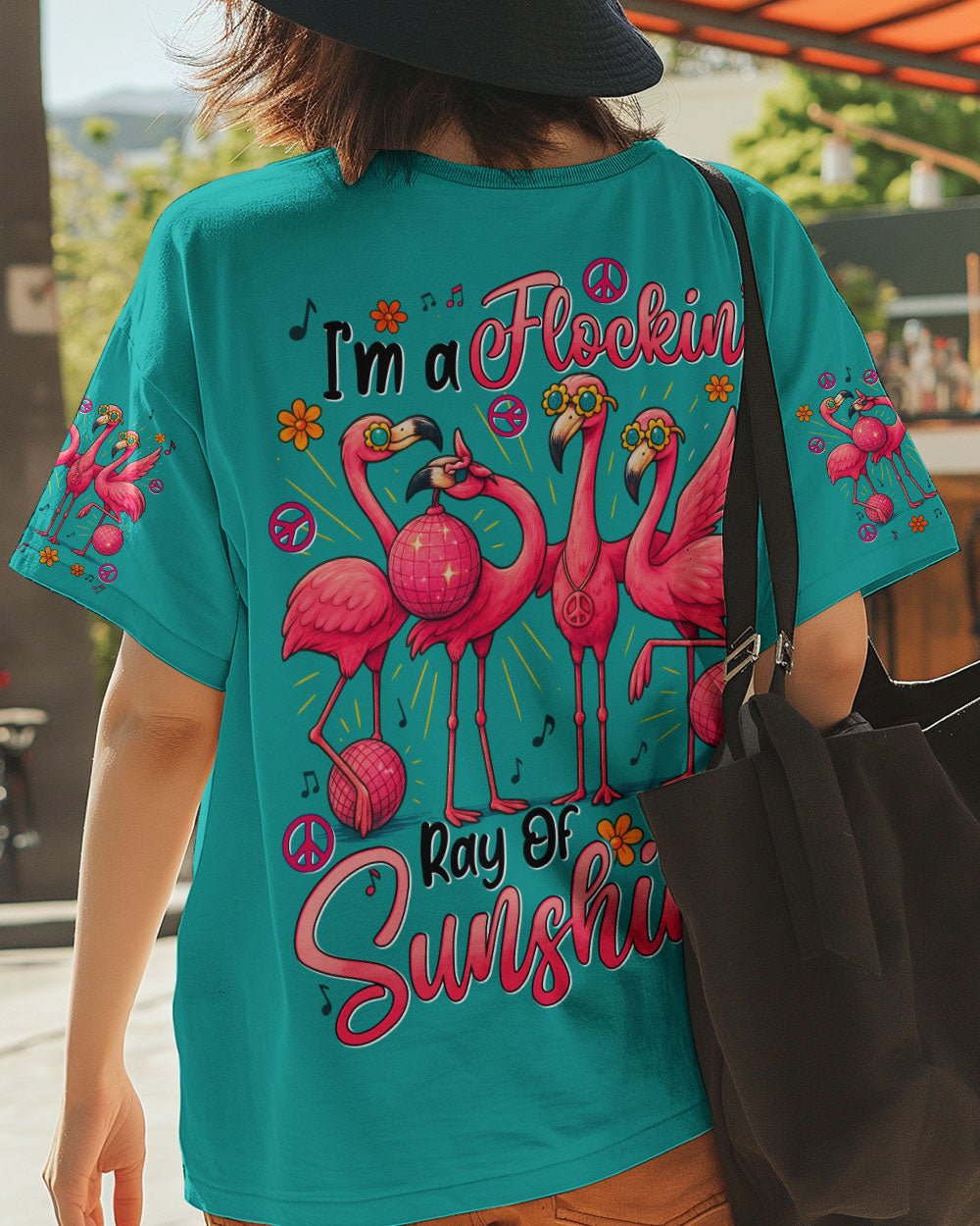 I'M A FLOCKIN' RAY OF SUNSHINE FLAMINGO ALL OVER PRINT - TYTD0904252