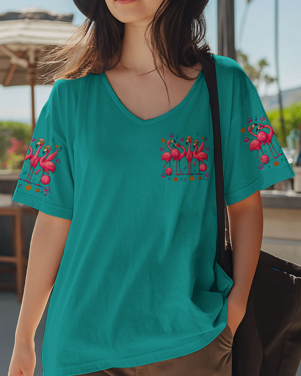 I'M A FLOCKIN' RAY OF SUNSHINE FLAMINGO ALL OVER PRINT - TYTD0904252