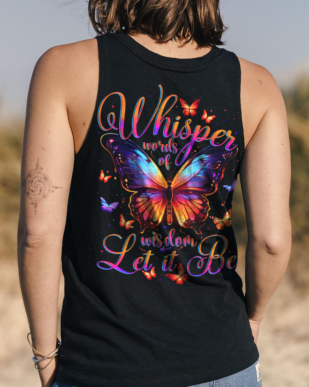 WHISPER WORDS OF WISDOM LET IT BE BUTTERFLY ALL OVER PRINT - TYTD0905253