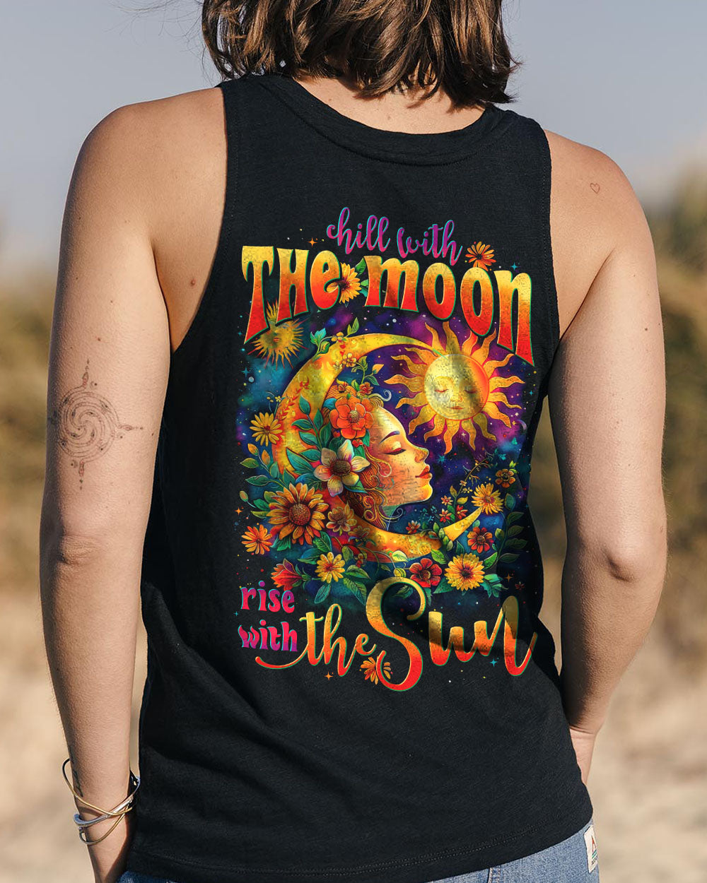 CHILL WITH THE MOON ALL OVER PRINT - TYTD0906252