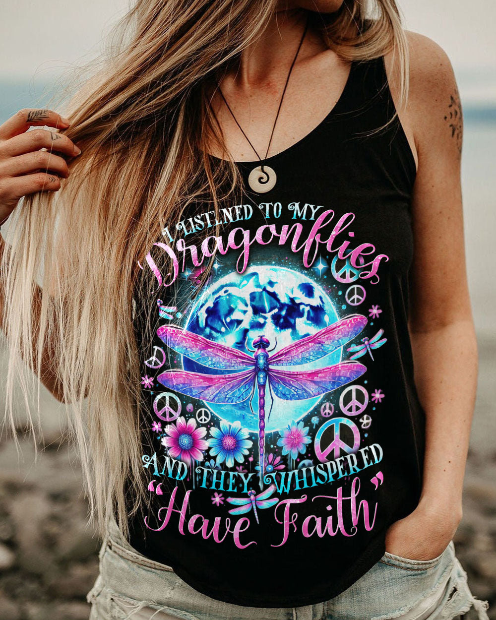 I LISTENED TO MY DRAGONFLIES ALL OVER PRINT - TYTD0907242