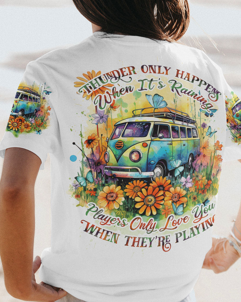 THUNDER ONLY HAPPENS WHEN IT'S RAINING ALL OVER PRINT - TYTD0908231
