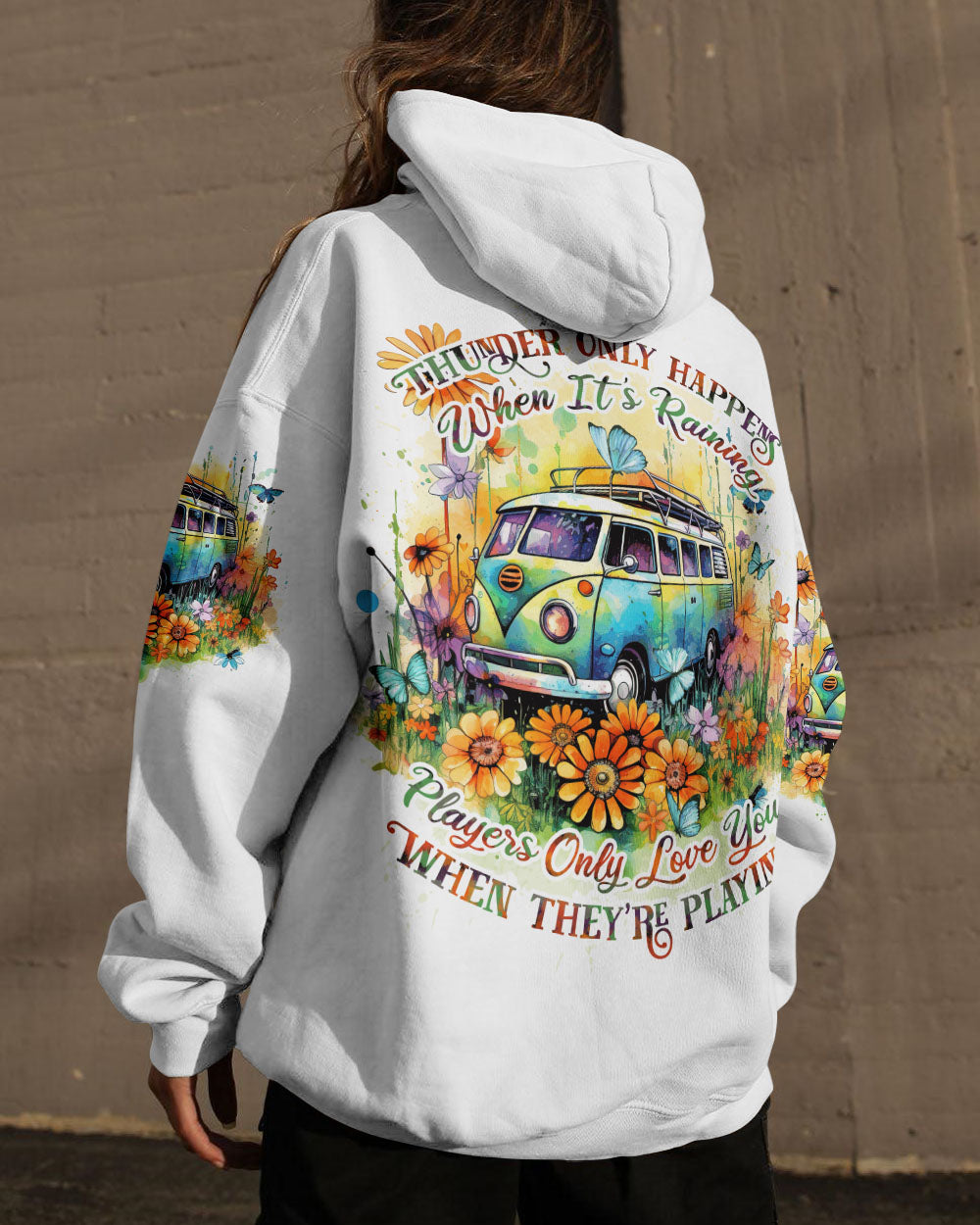 THUNDER ONLY HAPPENS WHEN IT'S RAINING ALL OVER PRINT - TYTD0908231