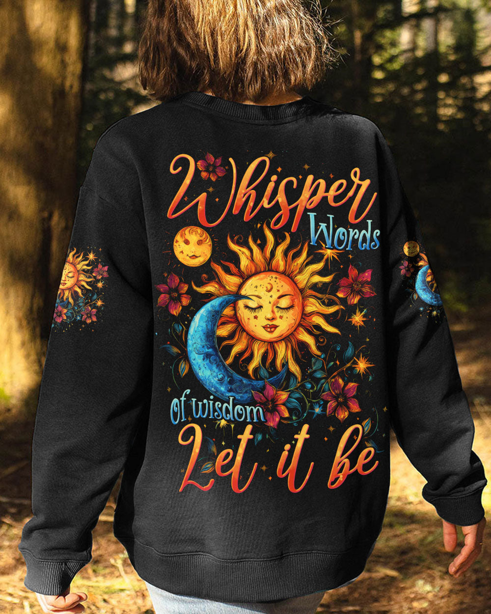 WHISPER WORDS OF WISDOM LET IT BE SUN AND MOON ALL OVER PRINT - TYTD0912242