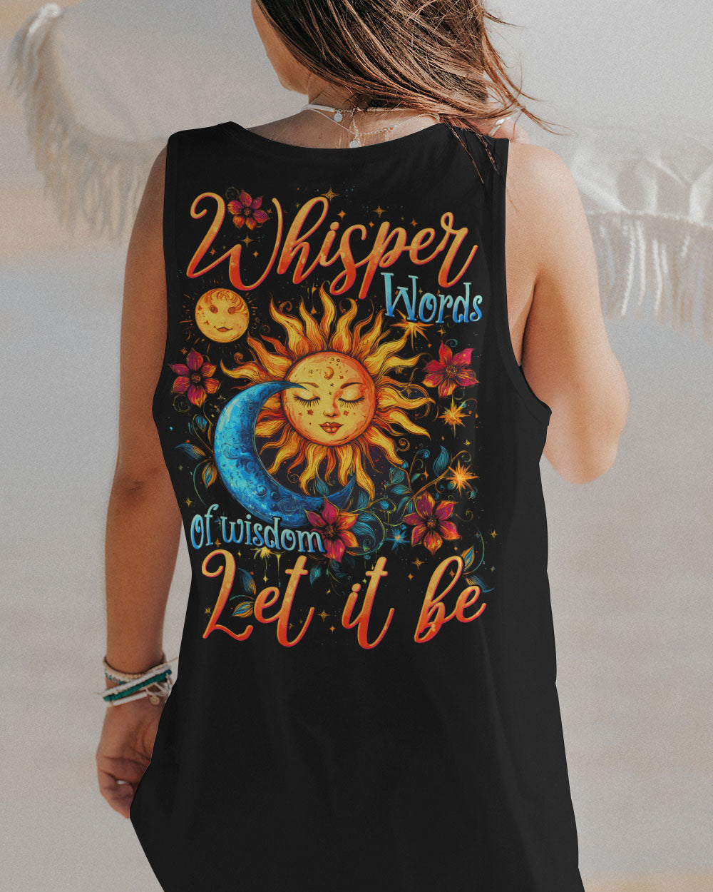 WHISPER WORDS OF WISDOM LET IT BE SUN AND MOON ALL OVER PRINT - TYTD0912242