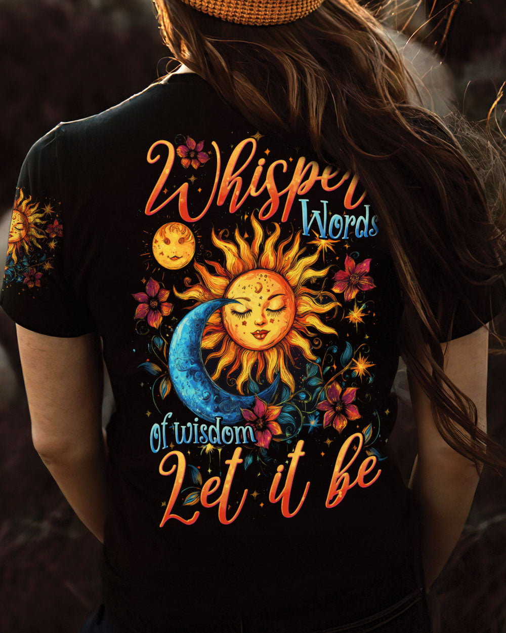 WHISPER WORDS OF WISDOM LET IT BE SUN AND MOON ALL OVER PRINT - TYTD0912242