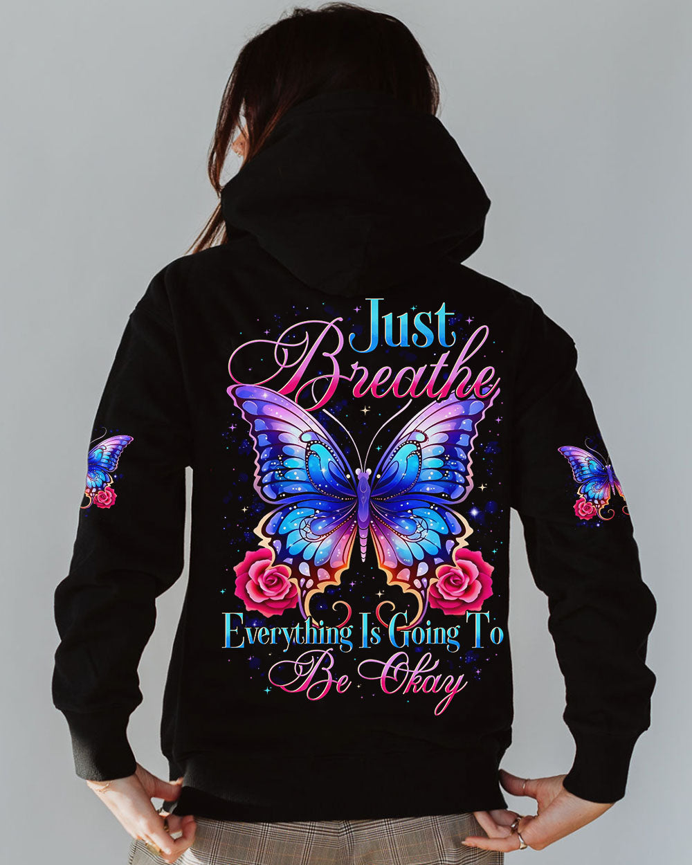 JUST BREATHE BUTTERFLY ALL OVER PRINT - TYTD1002252