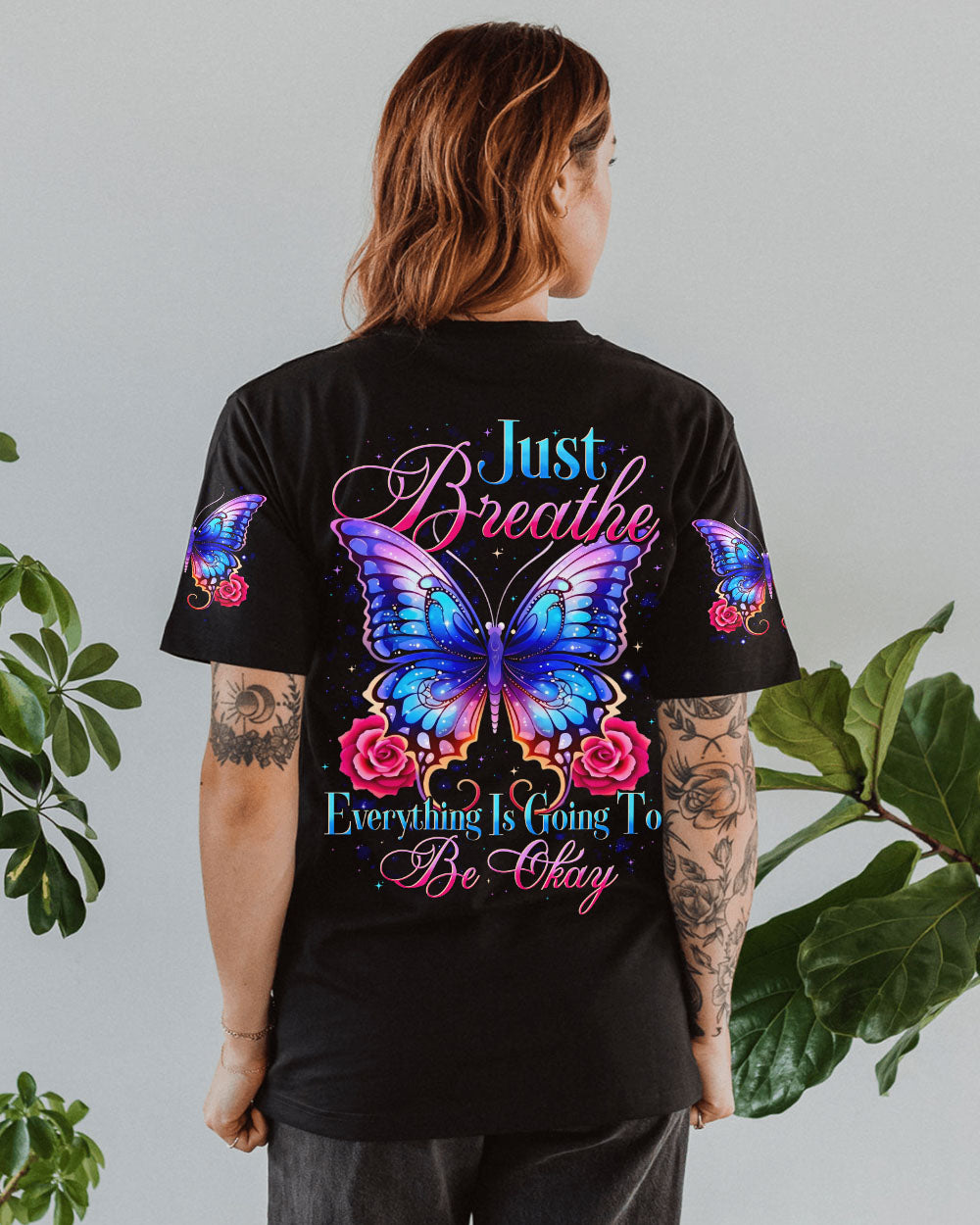 JUST BREATHE BUTTERFLY ALL OVER PRINT - TYTD1002252
