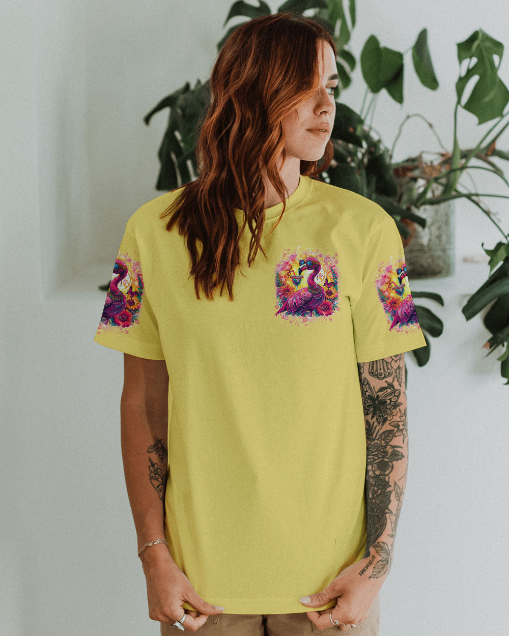 IT'S 5 O CLOCK SOMEWHERE FLAMINGO ALL OVER PRINT - TYTD1004242