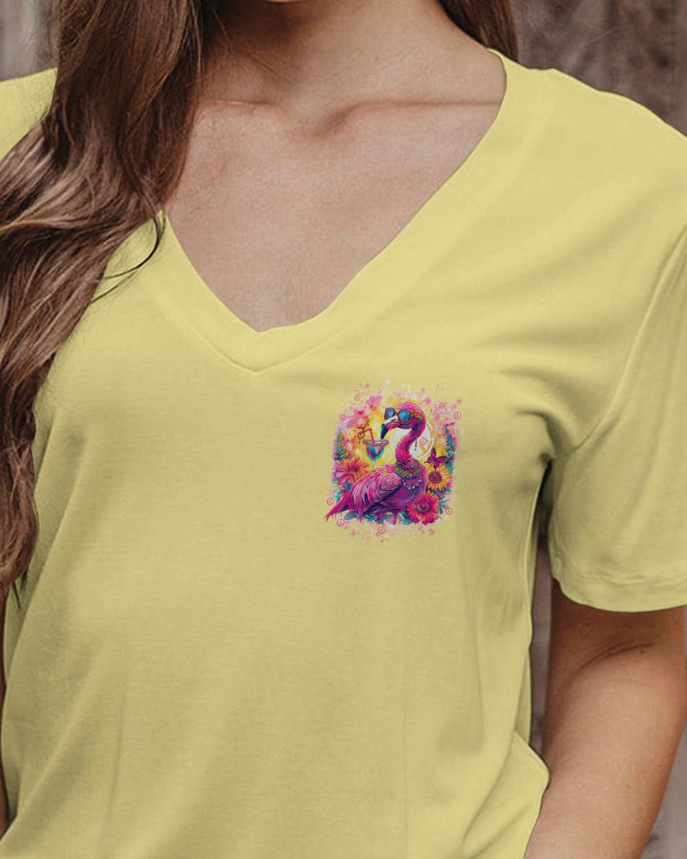 IT'S 5 O CLOCK SOMEWHERE FLAMINGO ALL OVER PRINT - TYTD1004242