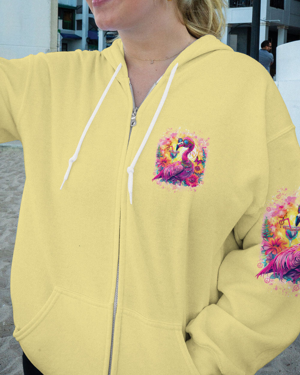 IT'S 5 O CLOCK SOMEWHERE FLAMINGO ALL OVER PRINT - TYTD1004242