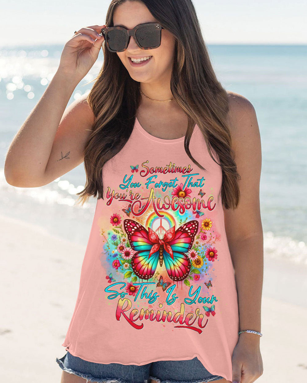YOU'RE AWESOME BUTTERFLY TIE DYE ALL OVER PRINT - TYTD1006242
