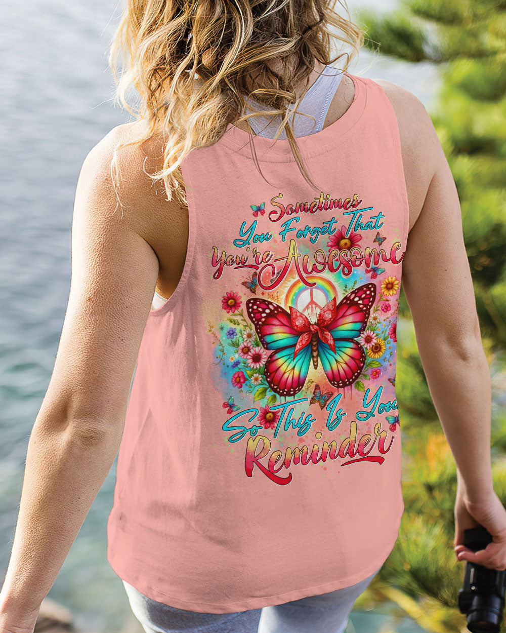 YOU'RE AWESOME BUTTERFLY TIE DYE ALL OVER PRINT - TYTD1006242