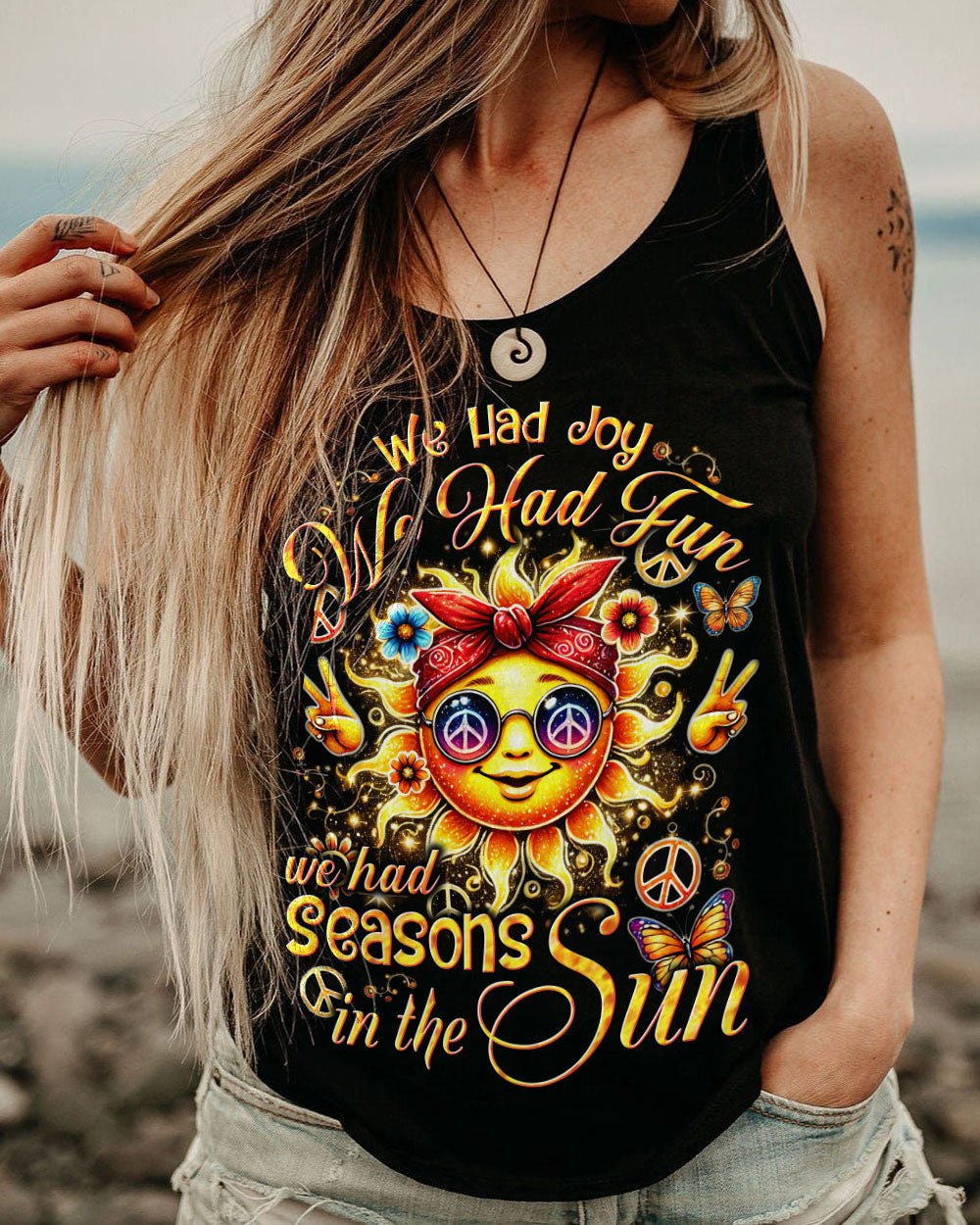 WE HAD SEASONS IN THE SUN HIPPIE ALL OVER PRINT - TYTD1007242