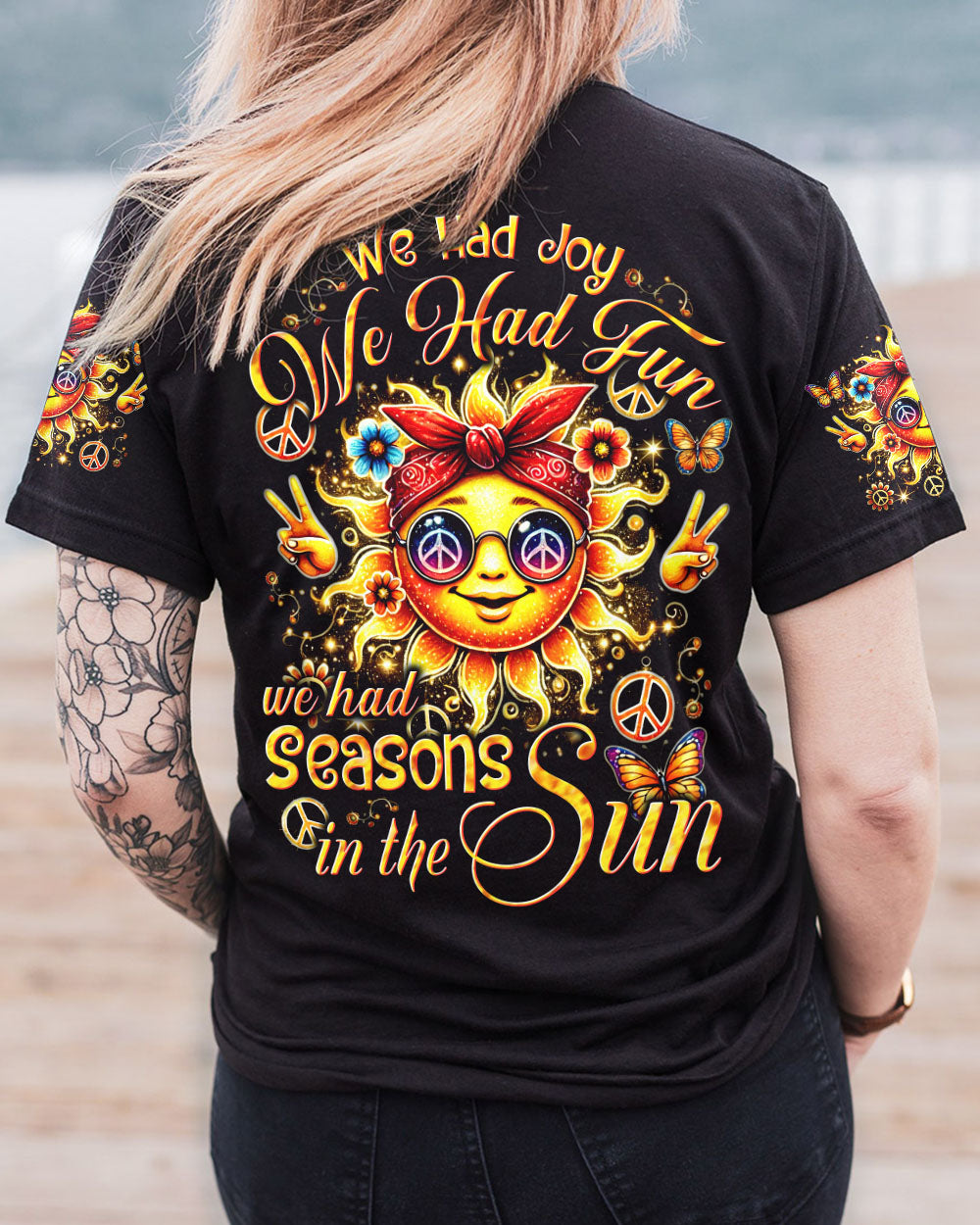 WE HAD SEASONS IN THE SUN HIPPIE ALL OVER PRINT - TYTD1007242