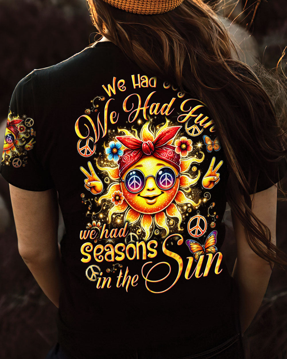 WE HAD SEASONS IN THE SUN HIPPIE ALL OVER PRINT - TYTD1007242