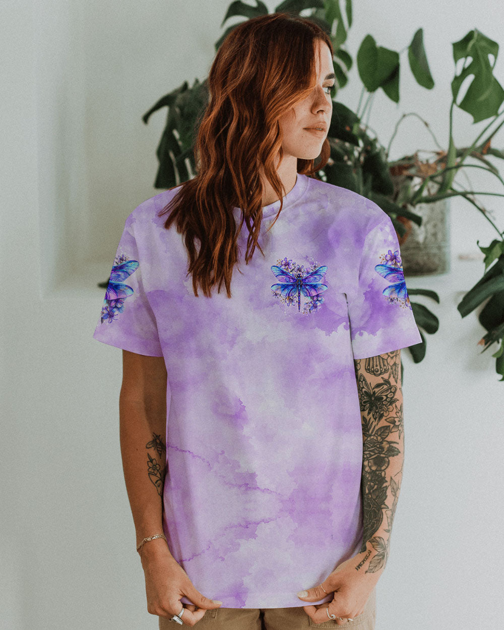 JUST BREATHE DRAGONFLY ALL OVER PRINT - TYTD1009244
