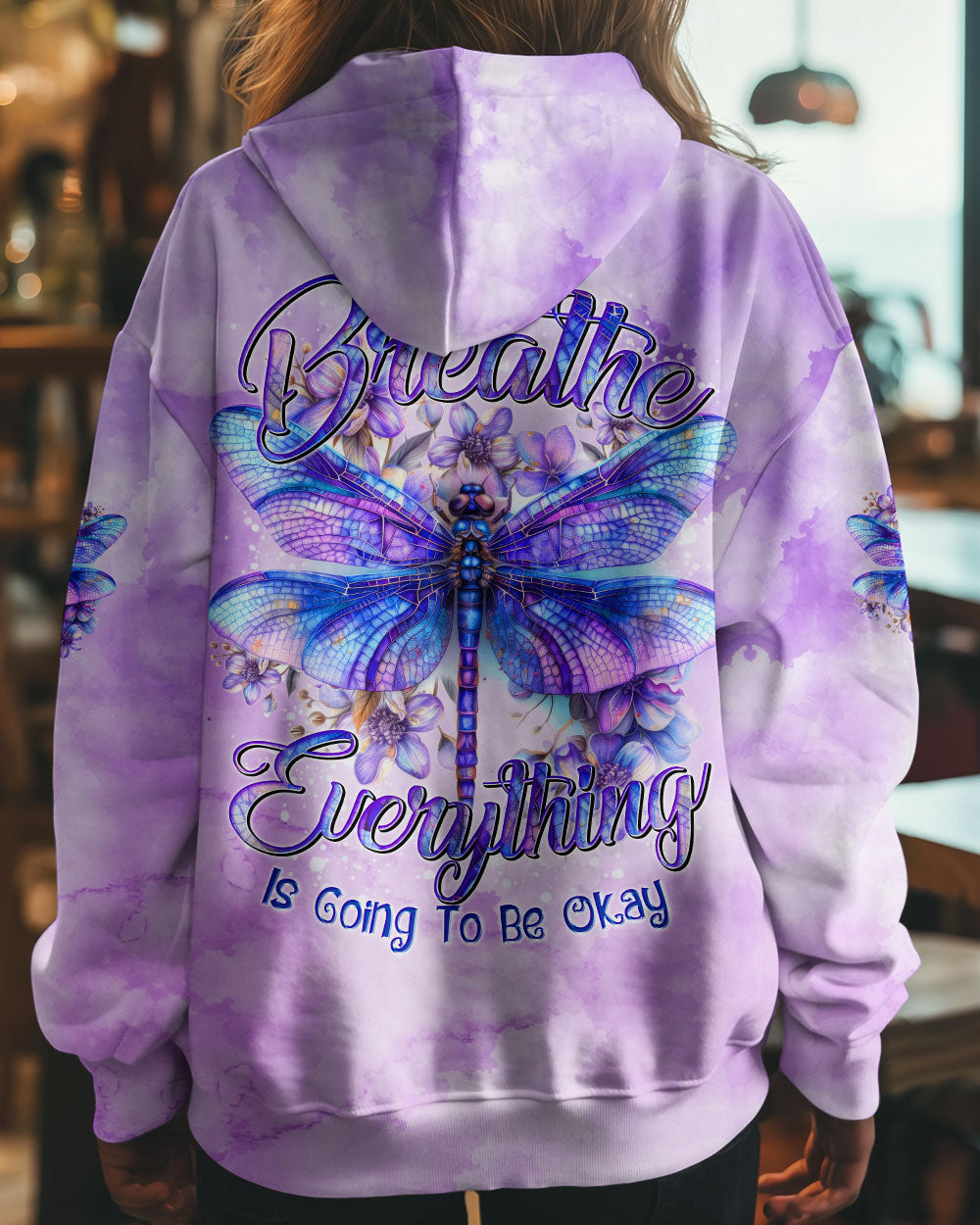 JUST BREATHE DRAGONFLY ALL OVER PRINT - TYTD1009244