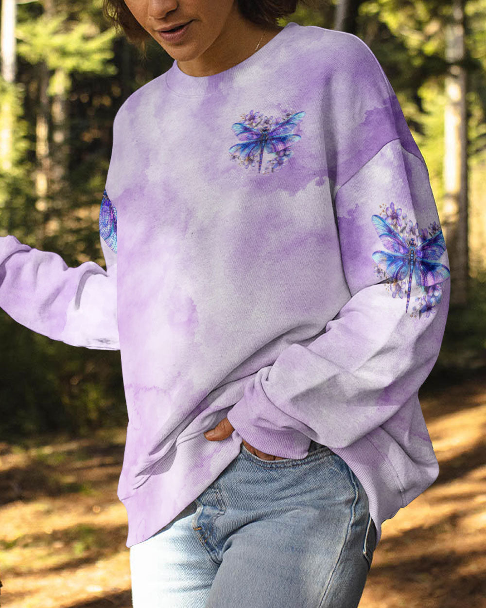 JUST BREATHE DRAGONFLY ALL OVER PRINT - TYTD1009244