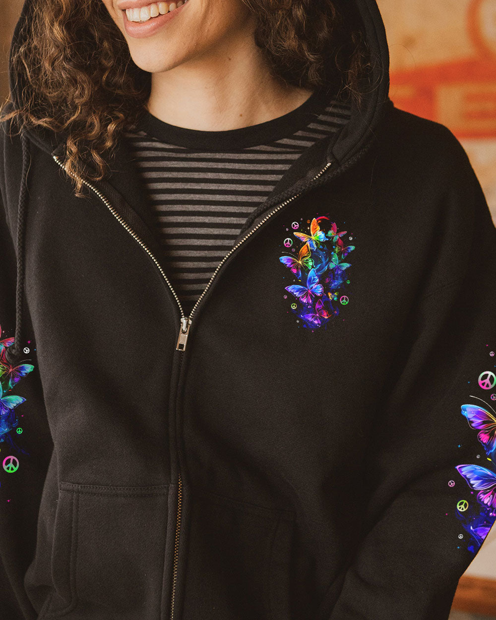 JUST BREATHE BUTTERFLIES ALL OVER PRINT - TYTD1010243