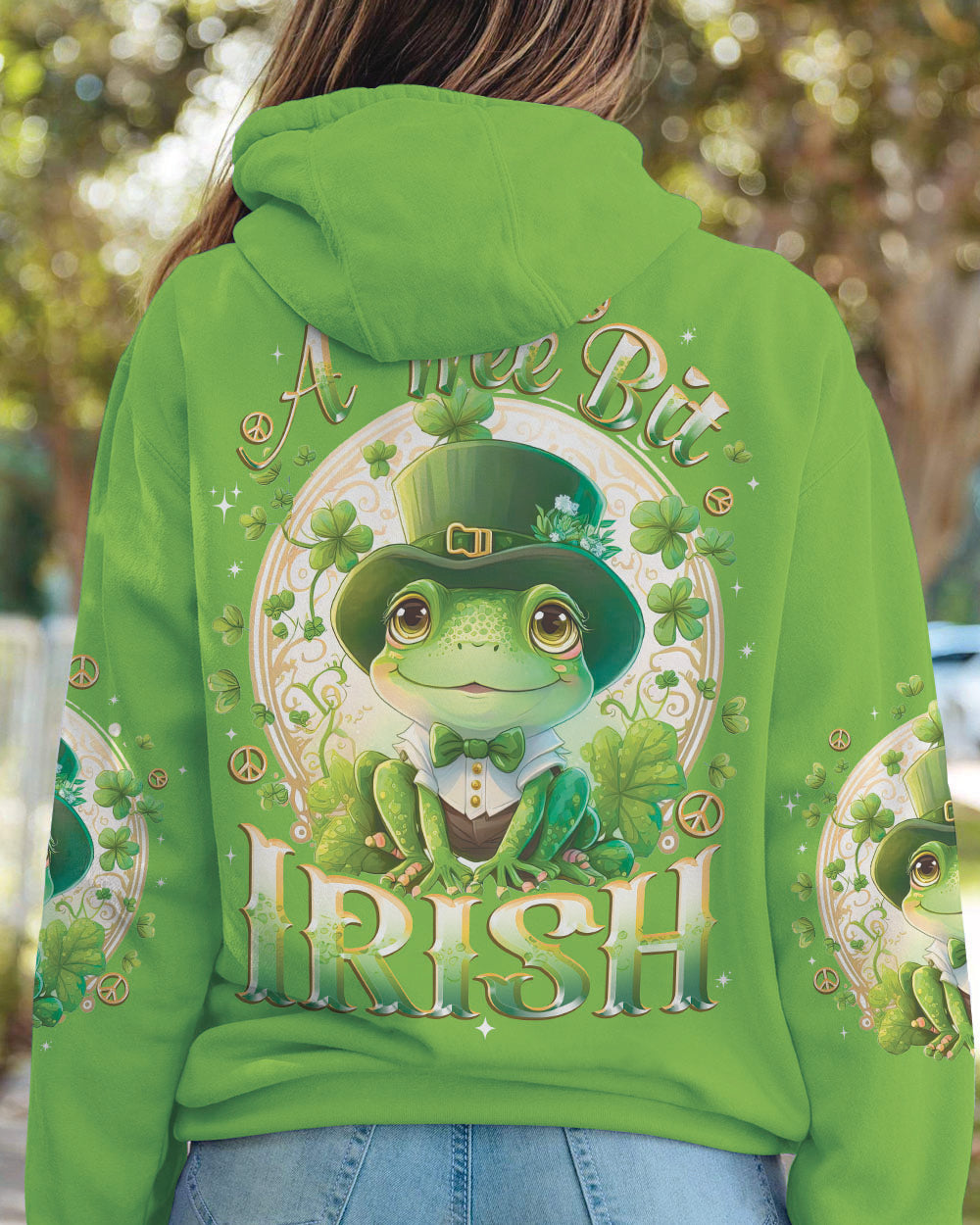 A WEE BIT IRISH FROG PATRICK'S DAY ALL OVER PRINT - TYTD1101241