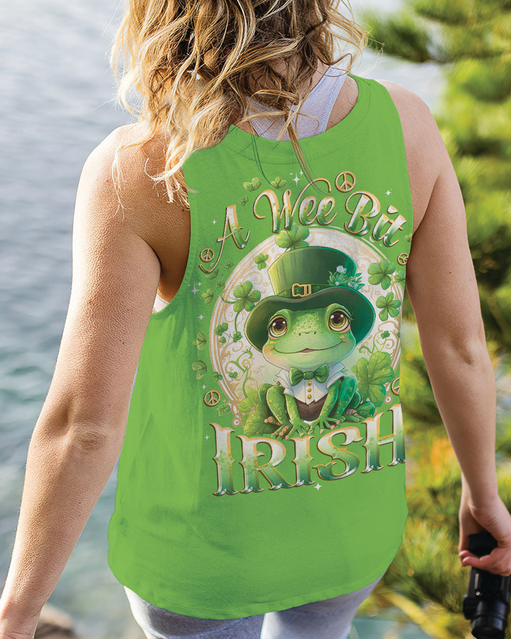 A WEE BIT IRISH FROG PATRICK'S DAY ALL OVER PRINT - TYTD1101241