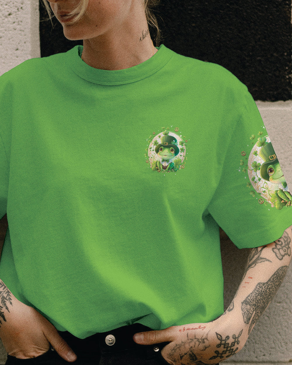 A WEE BIT IRISH FROG PATRICK'S DAY ALL OVER PRINT - TYTD1101241