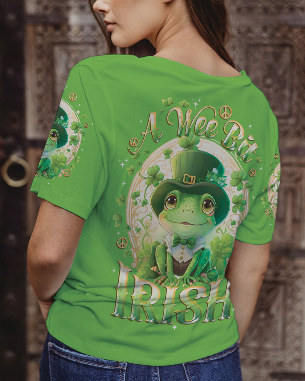 A WEE BIT IRISH FROG PATRICK'S DAY ALL OVER PRINT - TYTD1101241