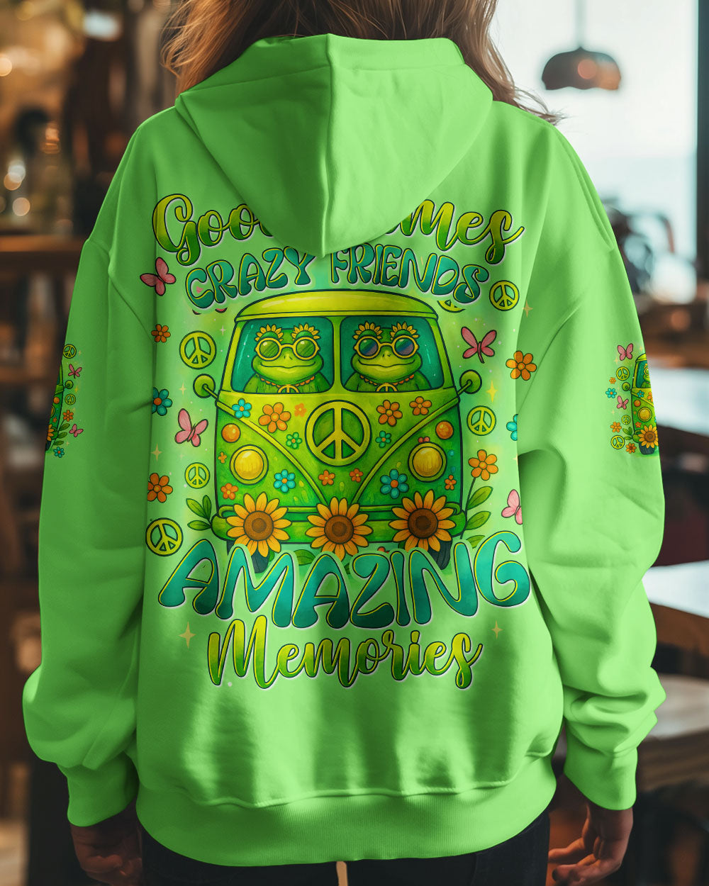 GOOD TIMES CRAZY FRIEND FROG ALL OVER PRINT - TYTD1104251