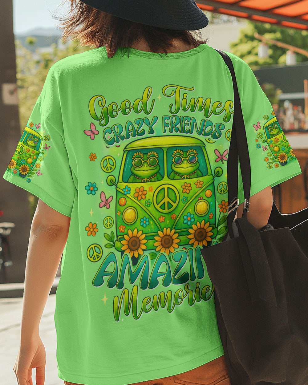 GOOD TIMES CRAZY FRIEND FROG ALL OVER PRINT - TYTD1104251