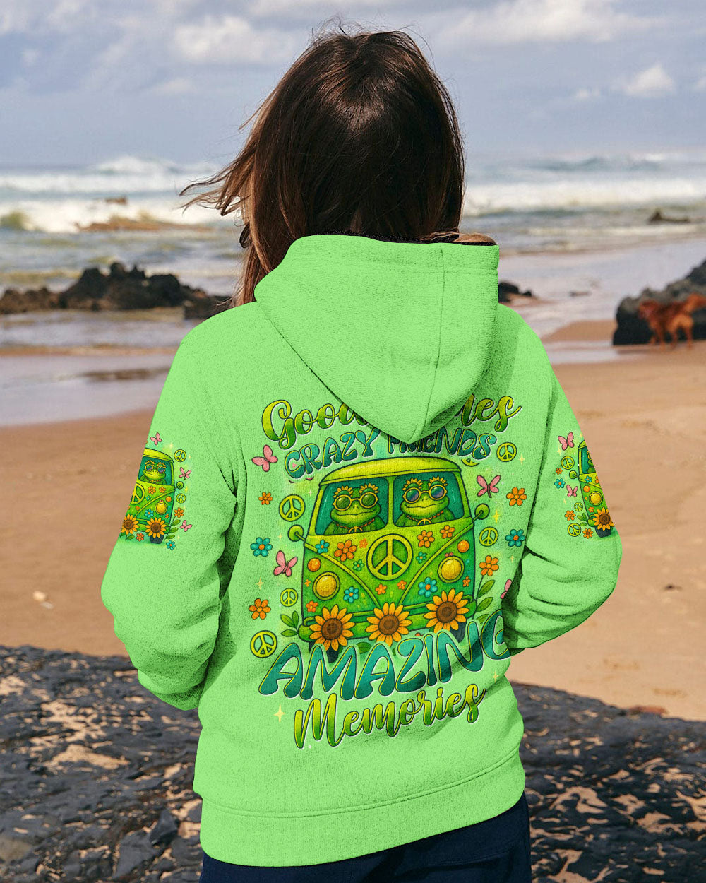 GOOD TIMES CRAZY FRIEND FROG ALL OVER PRINT - TYTD1104251