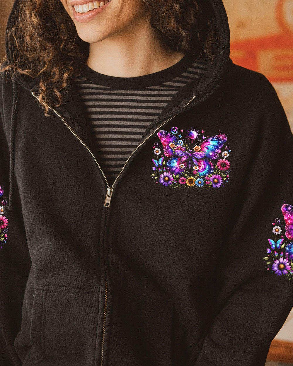 ALL I WANT IS FOR MY PARENTS IN HEAVEN BUTTERFLY ALL OVER PRINT - TYTD1106242